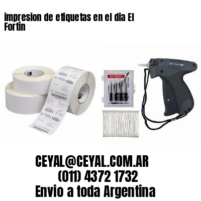 impresion de etiquetas en el dia El Fortín