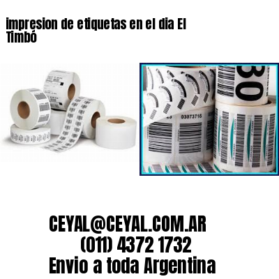 impresion de etiquetas en el dia El Timbó