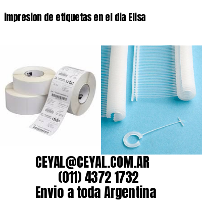 impresion de etiquetas en el dia Elisa