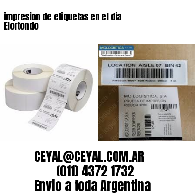 impresion de etiquetas en el dia Elortondo