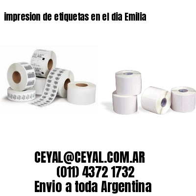 impresion de etiquetas en el dia Emilia