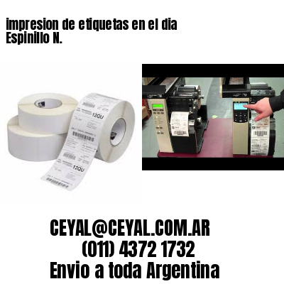 impresion de etiquetas en el dia Espinillo N.