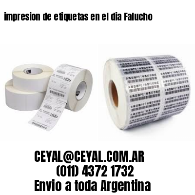impresion de etiquetas en el dia Falucho