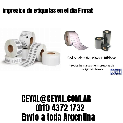 impresion de etiquetas en el dia Firmat