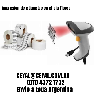 impresion de etiquetas en el dia Flores