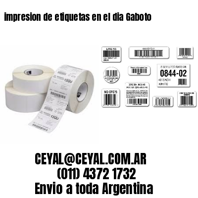 impresion de etiquetas en el dia Gaboto