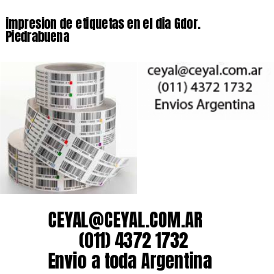 impresion de etiquetas en el dia Gdor. Piedrabuena