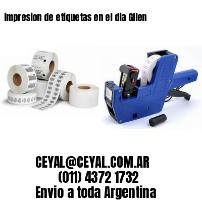 impresion de etiquetas en el dia Gllen
