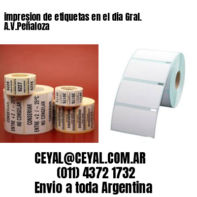 impresion de etiquetas en el dia Gral. A.V.Peñaloza
