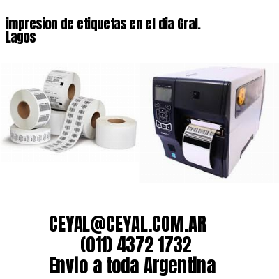 impresion de etiquetas en el dia Gral. Lagos