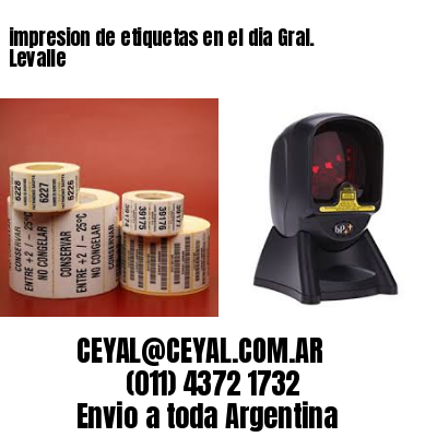 impresion de etiquetas en el dia Gral. Levalle