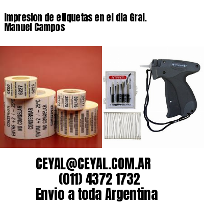 impresion de etiquetas en el dia Gral. Manuel Campos