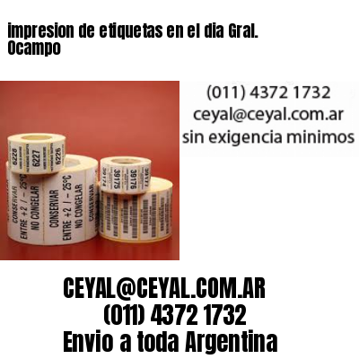 impresion de etiquetas en el dia Gral. Ocampo