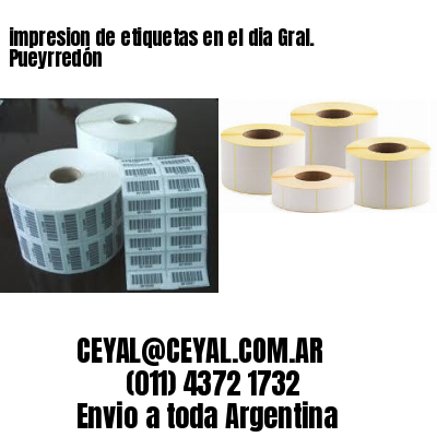 impresion de etiquetas en el dia Gral. Pueyrredón