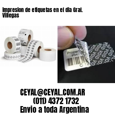 impresion de etiquetas en el dia Gral. Villegas