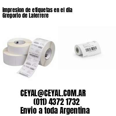 impresion de etiquetas en el dia Gregorio de Laferrere