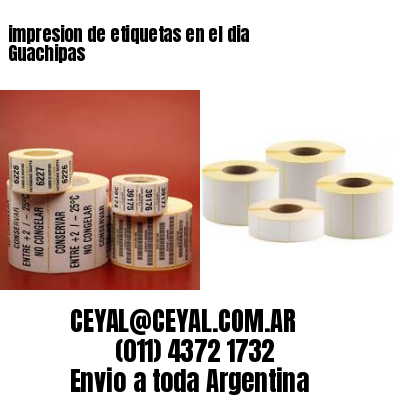 impresion de etiquetas en el dia Guachipas