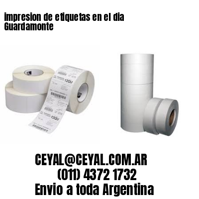 impresion de etiquetas en el dia Guardamonte