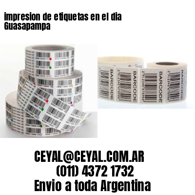 impresion de etiquetas en el dia Guasapampa