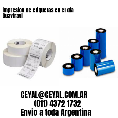 impresion de etiquetas en el dia Guaviravi