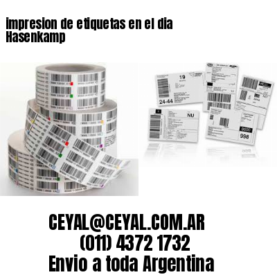 impresion de etiquetas en el dia Hasenkamp