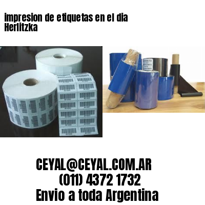 impresion de etiquetas en el dia Herlitzka