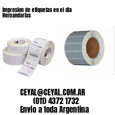 impresion de etiquetas en el dia Hernandarias