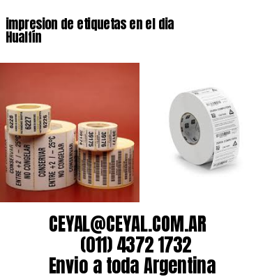 impresion de etiquetas en el dia Hualfín