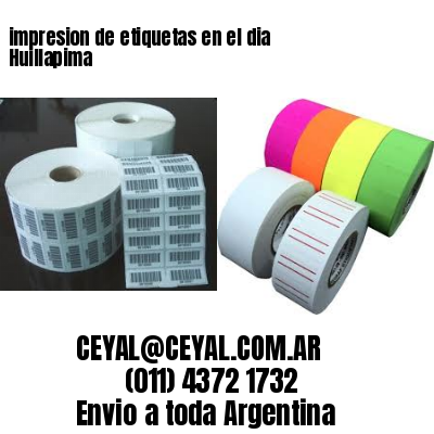 impresion de etiquetas en el dia Huillapima