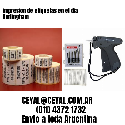 impresion de etiquetas en el dia Hurlingham