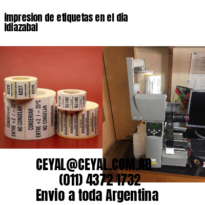 impresion de etiquetas en el dia Idiazabal