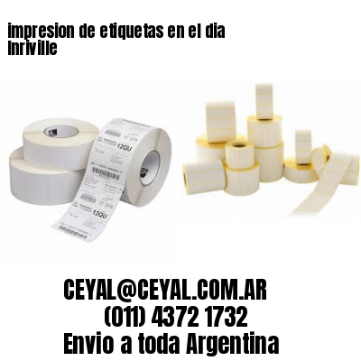 impresion de etiquetas en el dia Inriville