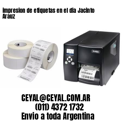 impresion de etiquetas en el dia Jacinto Arauz