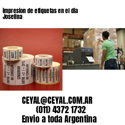 impresion de etiquetas en el dia Josefina