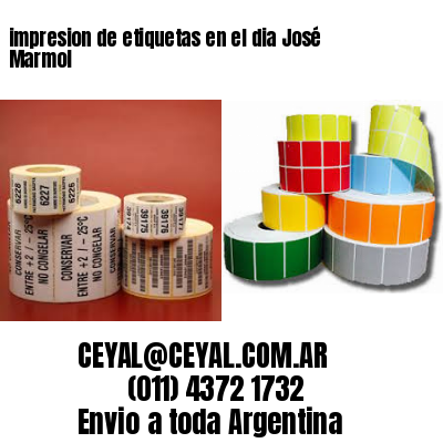 impresion de etiquetas en el dia José Marmol
