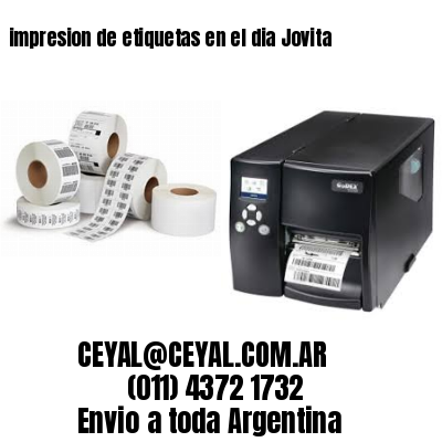 impresion de etiquetas en el dia Jovita