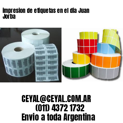 impresion de etiquetas en el dia Juan Jorba