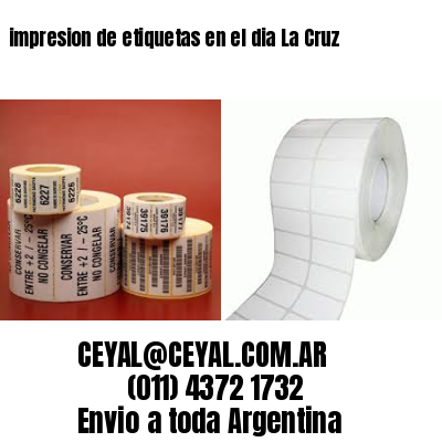 impresion de etiquetas en el dia La Cruz
