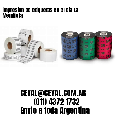impresion de etiquetas en el dia La Mendieta