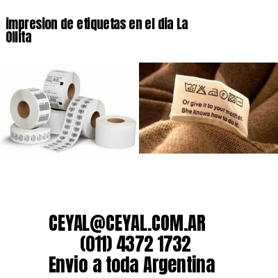 impresion de etiquetas en el dia La Ollita