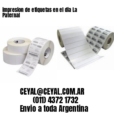 impresion de etiquetas en el dia La Paternal