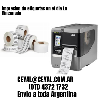 impresion de etiquetas en el dia La Rinconada