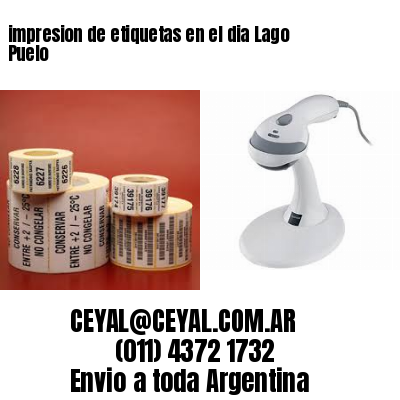 impresion de etiquetas en el dia Lago Puelo