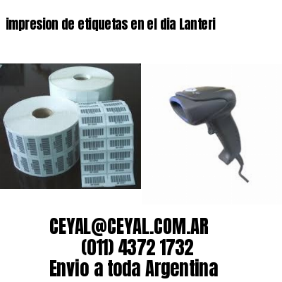 impresion de etiquetas en el dia Lanteri