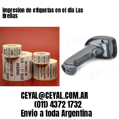 impresion de etiquetas en el dia Las Breñas