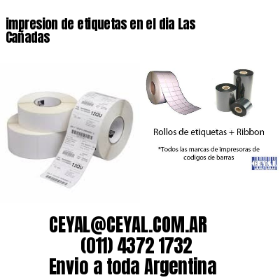 impresion de etiquetas en el dia Las Cañadas