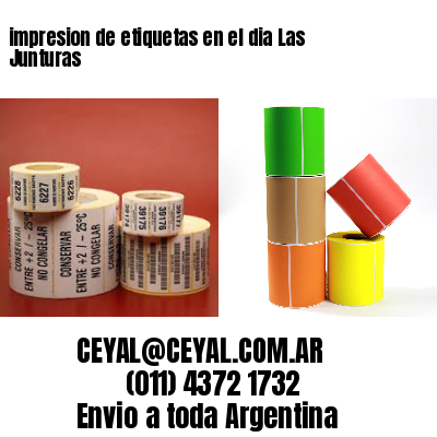 impresion de etiquetas en el dia Las Junturas