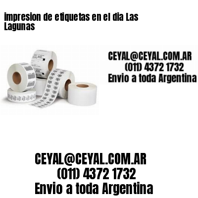 impresion de etiquetas en el dia Las Lagunas