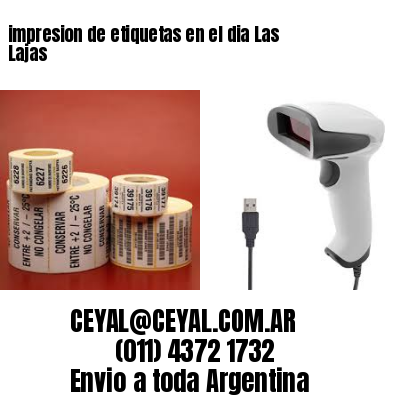 impresion de etiquetas en el dia Las Lajas