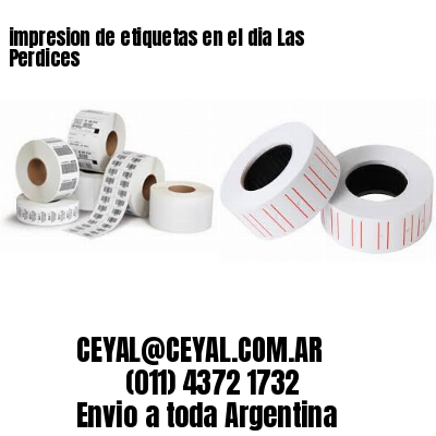 impresion de etiquetas en el dia Las Perdices